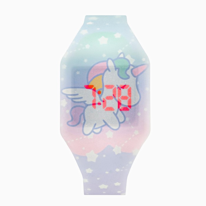 Часы наручные электронные, детские, "Единорог" - Фото 1