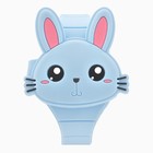 Часы наручные электронные «Зайчик», детские, ремешок силикон, голубые - Фото 1