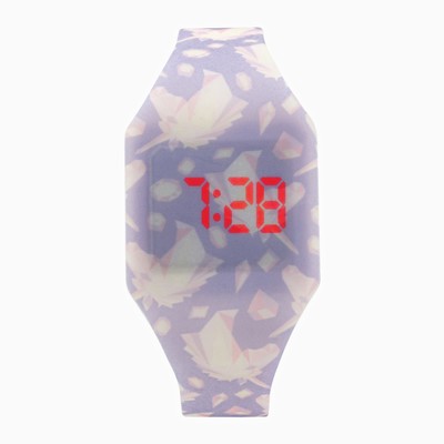 Часы наручные электронные «Единорог», детские, ремешок силикон, l-23.5 см