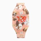 Часы наручные электронные «Зверята», детские, ремешок силикон, l-23.5 см - Фото 1