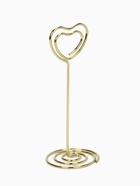 Подставка под ценник, фото «Сердце», с зажимом, 3.3×3.3×8.3 см, цвет золото - Фото 3