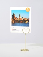 Подставка под ценник, фото «Сердце», с зажимом, 3.3×3.3×8.3 см, цвет золото - Фото 2