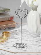 Подставка под ценник, фото «Сердце», с зажимом, 3.3×3.3×8.3 см, цвет серебро - Фото 6