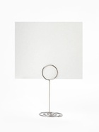 Подставка под ценник, фото «Круг», с зажимом, 3.3×3.3×8.3 см, цвет серебро - Фото 3