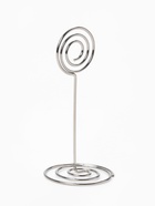 Подставка под ценник, фото «Круг», с зажимом, 3.3×3.3×8.3 см, цвет серебро - Фото 2