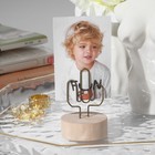 Ценникодержатель с зажимом «Кактус», 4×4×5,5 см, цвет чернёное золото - Фото 2