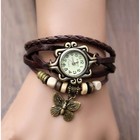 Часы наручные женские «Бабочка», кварцевые, ремешок экокожа - Фото 1