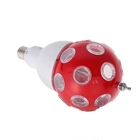 Лампа хрустальный шар диаметр 12 см., шар-красный 220V, цоколь Е27 - Фото 2