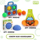 Мяч массажный ONLYTOP «Ёжик», d=9 см, голубой - Фото 4