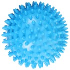 Мяч массажный ONLYTOP «Ёжик», d= 9 см, цвет голубой - фото 184660