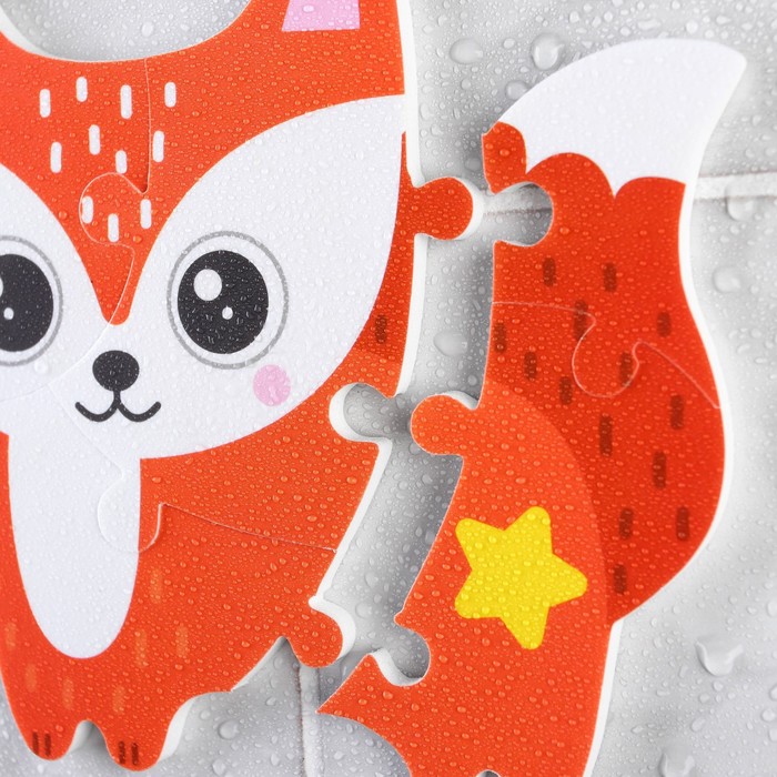 Макси-пазлы для игры в ванне «Лисичка Элла», 5 деталей в рамке, EVA 60369