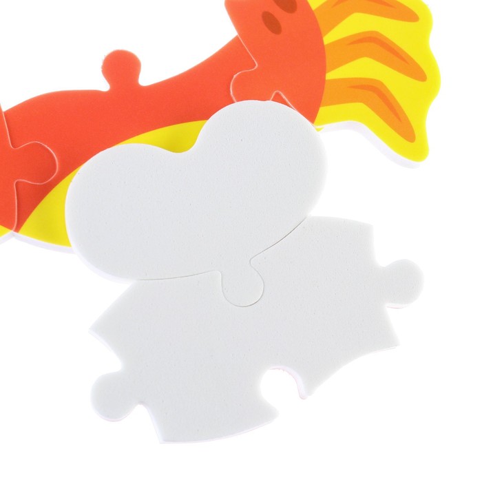 Макси-пазлы для игры в ванне «Крабик Робин», 5 деталей в рамке, EVA 60370