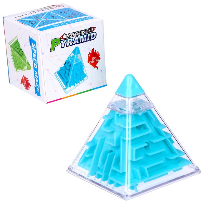 Головоломка «Пирамида», цвета МИКС - Фото 1