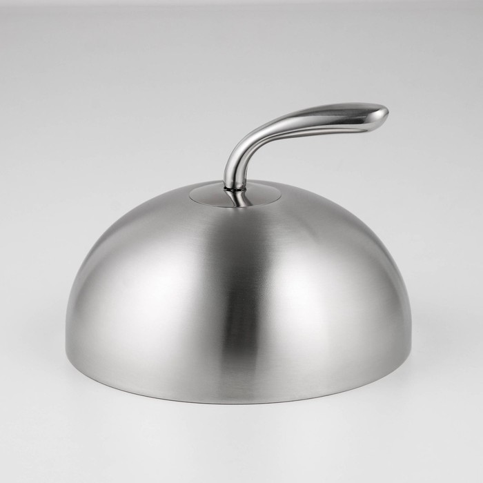 УЦЕНКА Крышка-Клош из нержавеющей стали, 20×20×14 см, круглая - Фото 1