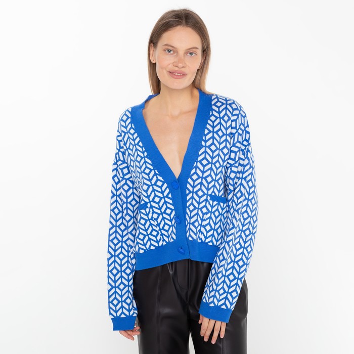 Кардиган женский, цвет ярко-синий, размер ONE SIZE (42-46) 60374