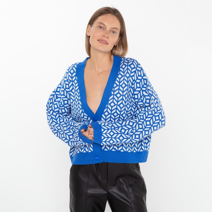 Кардиган женский, цвет ярко-синий, размер ONE SIZE (42-46) 60374