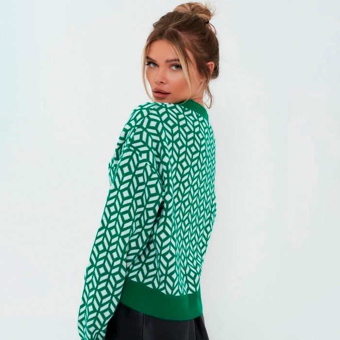 Кардиган женский, цвет тёмно-зелёный, размер ONE SIZE (42-46) 60375