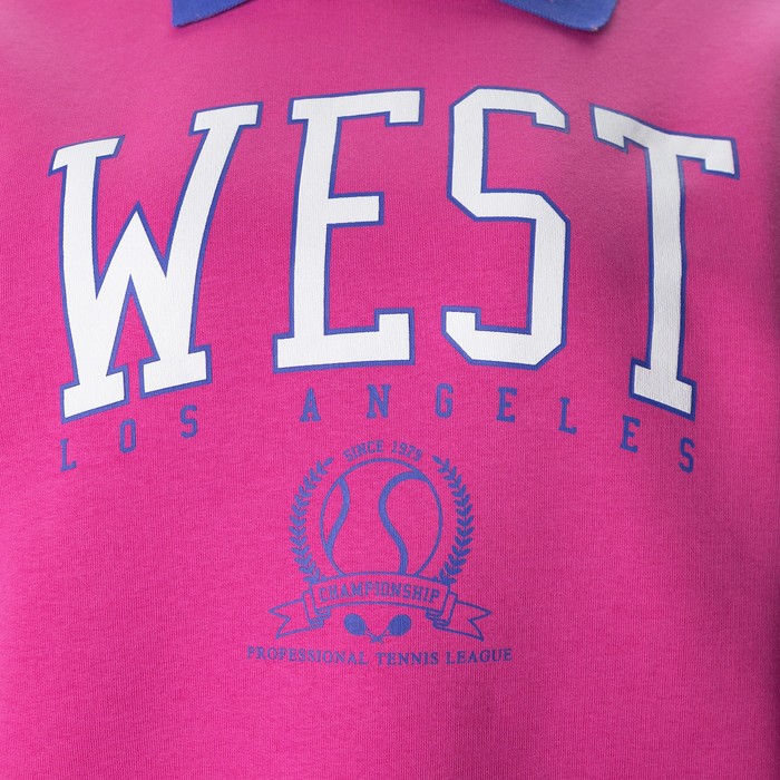 Свитшот женский НАЧЁС, цвет розовый, размер L (44-46) 60382