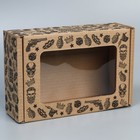 Коробка сборная с окном «Лучший из лучших», бурый ,24х8х16 см (5 шт) - фото 805317486