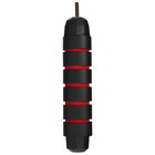 Скакалка скоростная ONLYTOP, 2,8 м, с подшипником, цвет чёрный/красный - фото 3242842