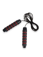 Скакалка скоростная ONLYTOP, 2,8 м, с подшипником, цвет чёрный/красный 9402556 - фото 14526760