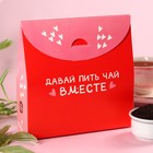 Чай подарочный «Души не чаю»: чай чёрный 50 г., чай чёрный со вкусом апельсин и шоколад 50 г. - Фото 4