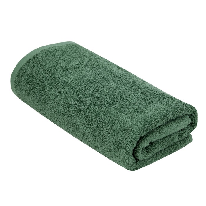 Махровое полотенце «Моно» размер, 50x100 см, цвет зелёный