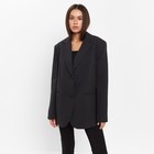 Пиджак женский с разрезом на спине MIST размер S-M, цвет черный - фото 319817766