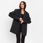 Пиджак женский с разрезом на спине MIST размер S-M, цвет черный - Фото 7