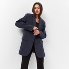 Пиджак женский с боковыми разрезами MIST размер 40-42, цвет синий - Фото 4
