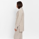 Пиджак женский с боковыми разрезами MIST размер 40-42, цвет бежевый - Фото 2