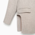 Пиджак женский с боковыми разрезами MIST размер 40-42, цвет бежевый - Фото 9