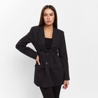 Пиджак женский с защипами MIST р.42, черный - фото 3779196