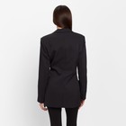 Пиджак женский с защипами MIST р.46, черный - Фото 3