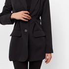 Пиджак женский с защипами MIST р.46, черный - Фото 4