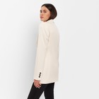 Пиджак женский с защипами MIST р.44,   молочный - фото 808915725