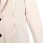 Пиджак женский с защипами MIST, размер 46, молочный - Фото 8