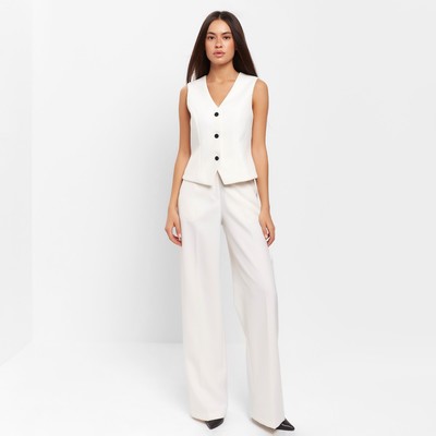 Брюки женские MIST: Classic Collection, размер 46, экрю