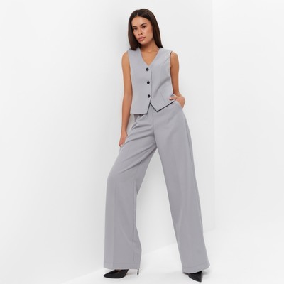 Брюки женские MIST: Classic Collection, размер 46, светло-серые