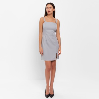 Платье мини женское MIST: Classic Collection, размер 46, светло-серое