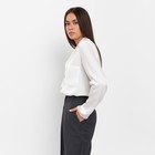 Блуза женская шелковая MIST: Classic Collection р. 42, цвет экрю - Фото 2