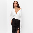 Блуза женская шелковая MIST: Classic Collection р. 44, цвет экрю - Фото 6