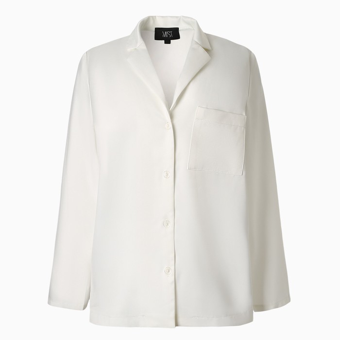 Блуза женская шелковая MIST: Classic Collection р. 48, цвет экрю 60400