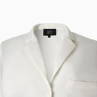 Блуза женская шелковая MIST: Classic Collection р. 48, цвет экрю - Фото 8