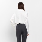 Блуза женская шелковая MIST: Classic Collection р. 50, цвет экрю - Фото 3