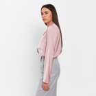 Блуза женская шелковая MIST: Classic Collection р. 44, цвет пыльная роза - Фото 2