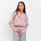 Блуза женская шелковая MIST: Classic Collection р. 44, цвет пыльная роза - Фото 4