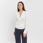 Блуза женская с драпировкой MIST: Classic Collection р. 42, цвет экрю - Фото 6