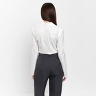 Блуза женская с драпировкой MIST: Classic Collection р. 46, цвет экрю - Фото 3