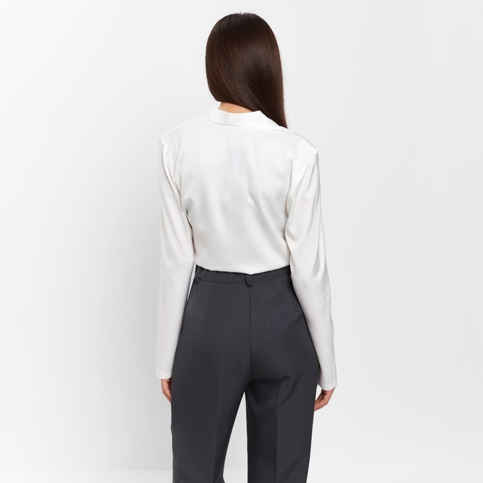 Блуза женская с драпировкой MIST: Classic Collection р. 46, цвет экрю 60411